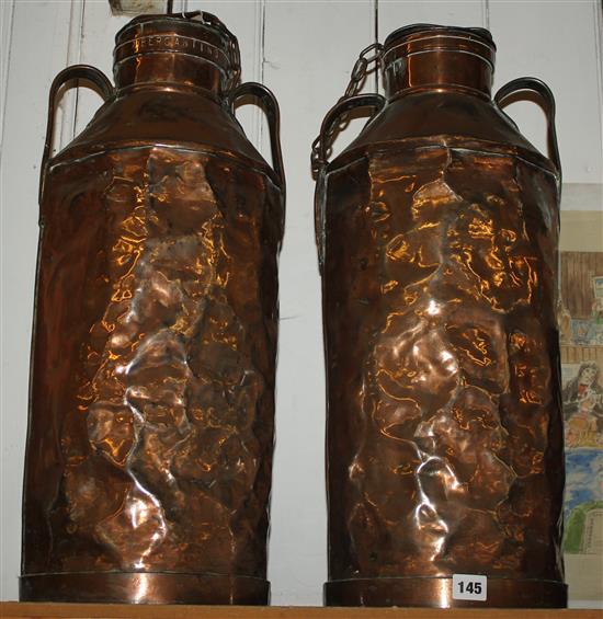 2 milk churns
